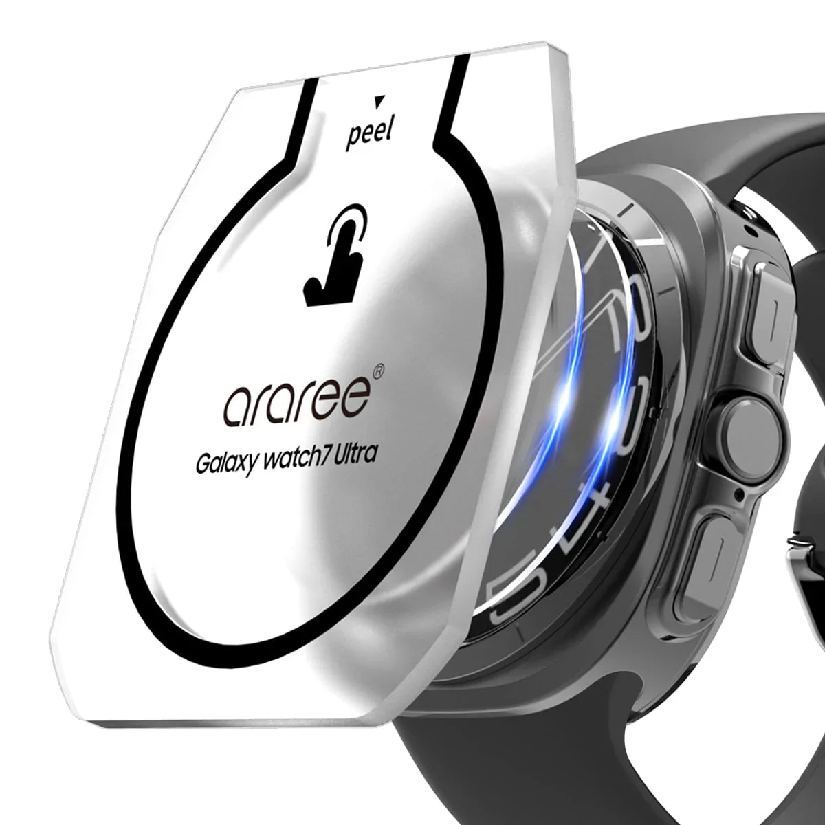 Araree Core Glass Galaxy Watch 7 Ultra Screen Protector (2 Pcs) - Clear - Tashqila Araree Core Glass Galaxy Watch 7 Ultra Screen Protector (2 Pcs) - Clear - Tashqila